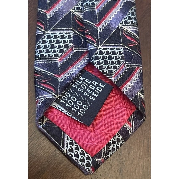 John Hill Executive Collection 100% Silk Men’s Neck Tie Made In Italy - Picture 7 of 9
